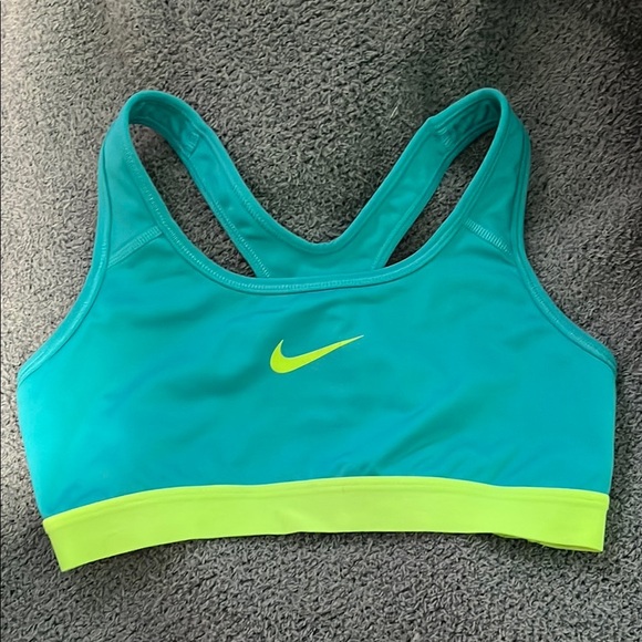 Nike Other - Nike Teal and Yellow DriFit Sports Bra